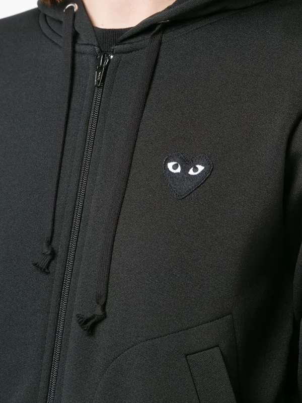 Comme Des Garçons Play ハートプリント ジップアップ パーカー