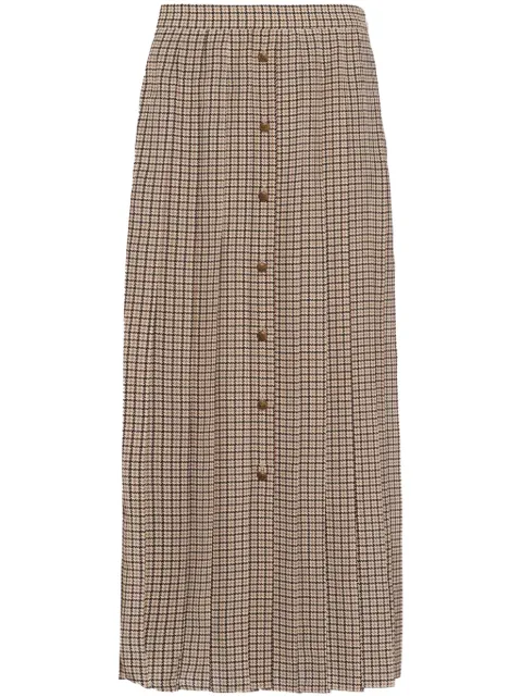 Prada Geruite midi-rok