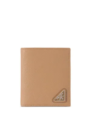 Prada logo 2024 plaque wallet