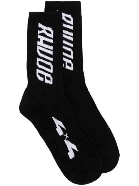 RHUDE logo-jacquard ankle socks