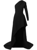 Maticevski one-shoulder high-low hem gown - Black