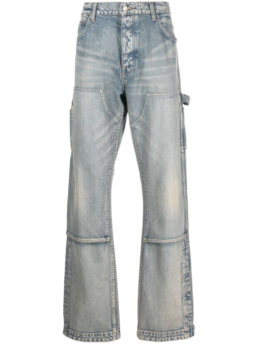Amiri Carpenter Stonewashed Jeans In Blue