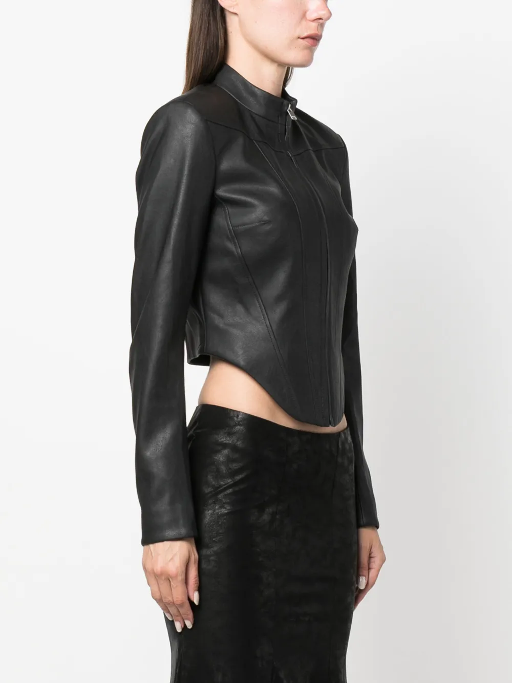 MISBHV corset faux-leather biker jacket | Giacche | Image 3