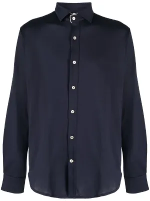 Brioni リネンシャツ | ブルー | FARFETCH JP