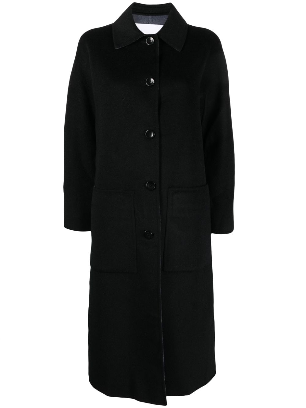 Proenza Schouler White Label Reversible Double Face Coat In Black