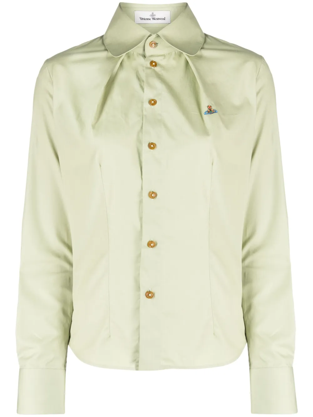 Vivienne Westwood Blouse met geborduurd logo Groen