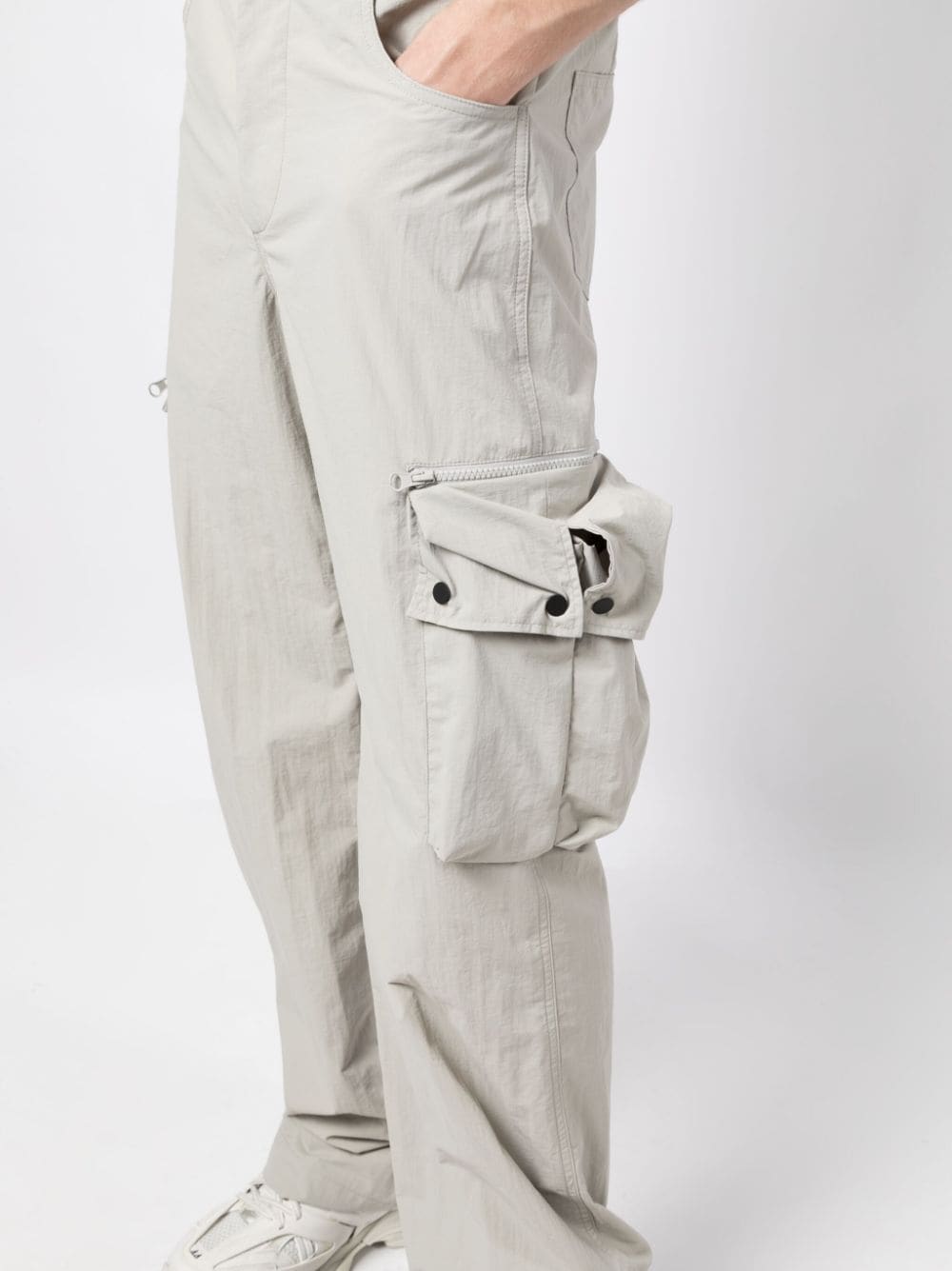 Shop Botter Ripstop Cotton Cargo Pants In Neutrals