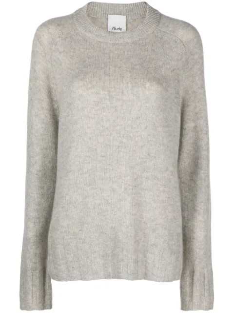 Allude crew-neck knitted jumper 