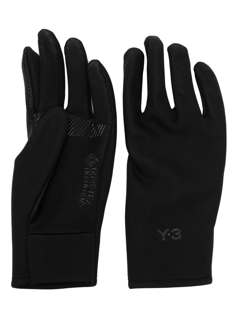 logo-embossed anti-slip gloves