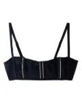 Fleur Du Mal Brilliant boned bralette - Black