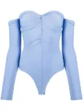 Fleur Du Mal ruched bodysuit - Blue