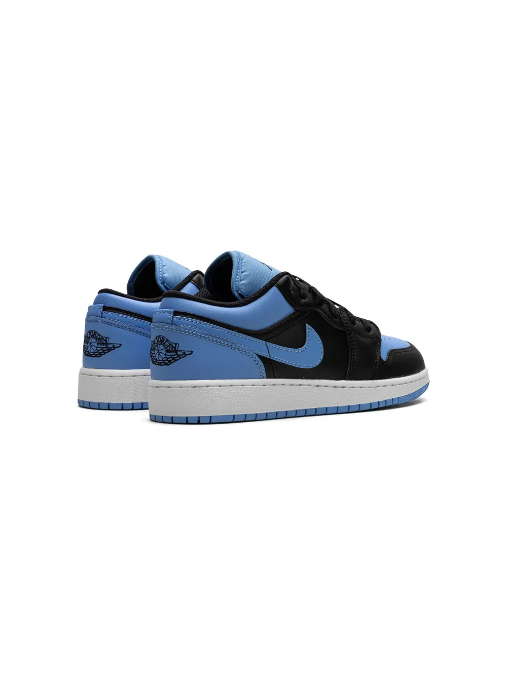 Shop Jordan Air  1 Low "university Blue" Sneakers In Black