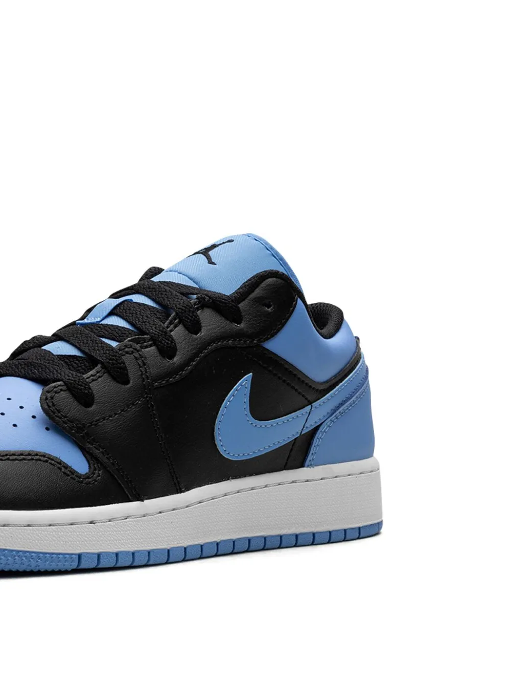 Shop Jordan Air  1 Low "university Blue" Sneakers In Black