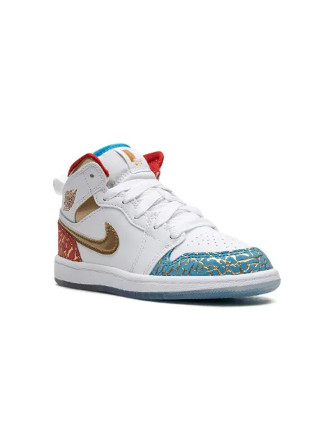 Jordan Kids Air Jordan 1 Mid "UNC to CHI" sneakers
