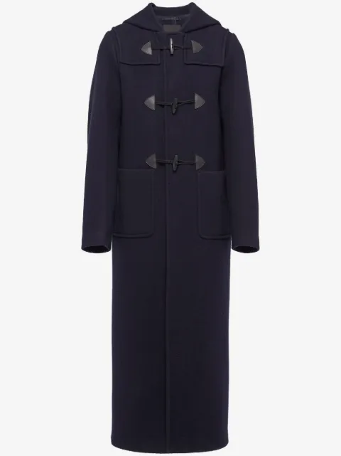 Prada double-breasted wool duffle coat