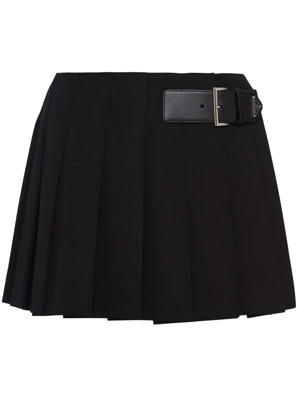 Prada Mini-plooirok Zwart
