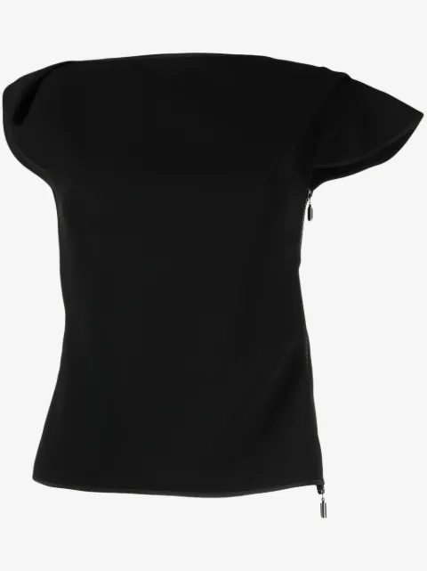 Maticevski asymmetric cap-sleeved T-Shirt 