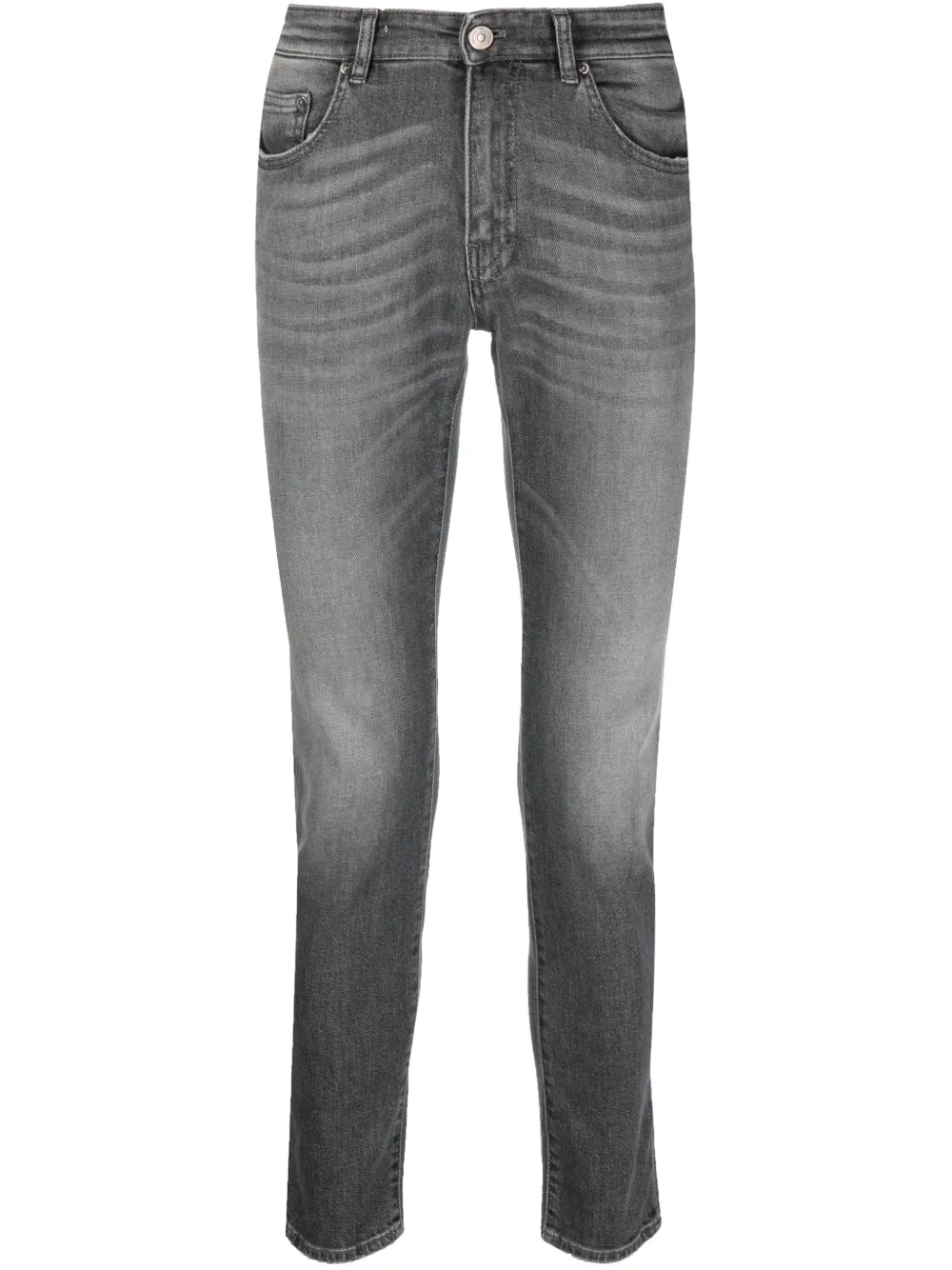 PT Torino mid-rise slim-cut jeans | Black | Image 1