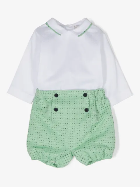 La Stupenderia polka-dot print cotton shorts 