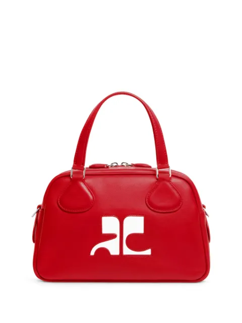 Courrèges Reedition leather bowling bag