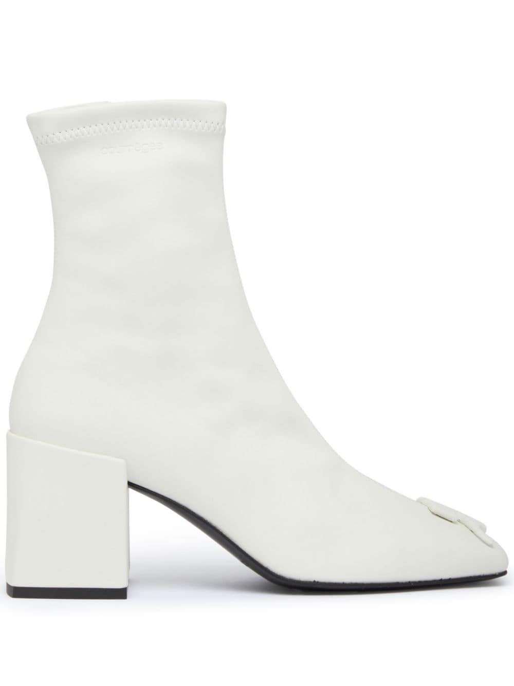 Shop Courrèges Reedition Ac Ankle Boots In White