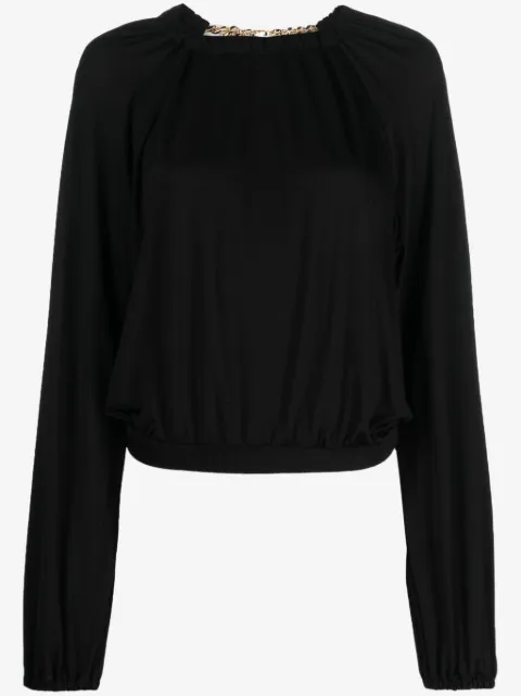 Just Cavalli chain-link cut-out top