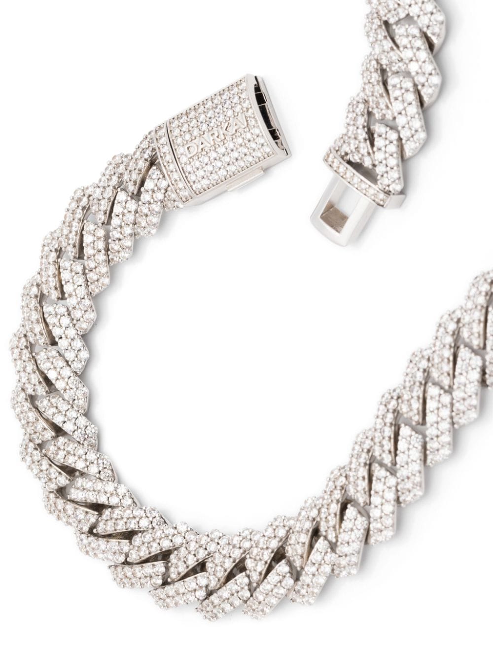 Shop Darkai Cuban Embellished Choker Necklace In Silber