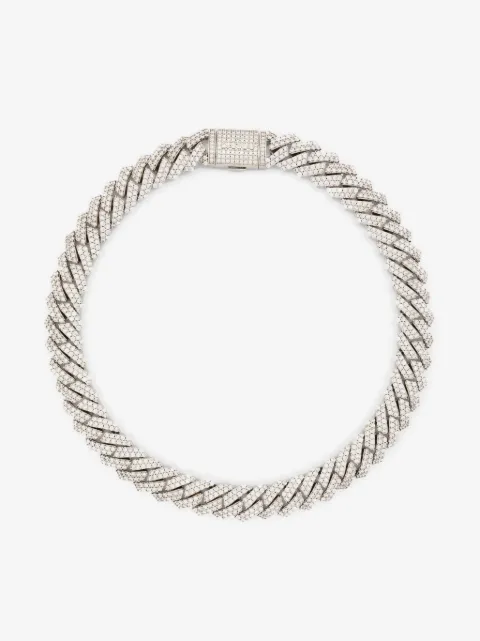 DARKAI Choker Cuban com aplicações