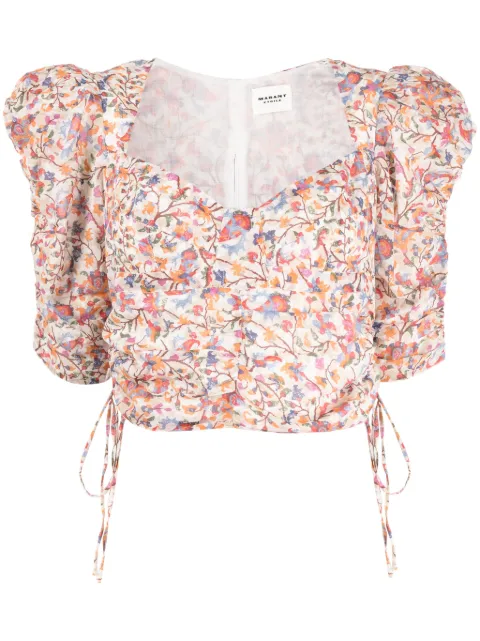 MARANT ÉTOILE blouse Galaor à manches bouffantes