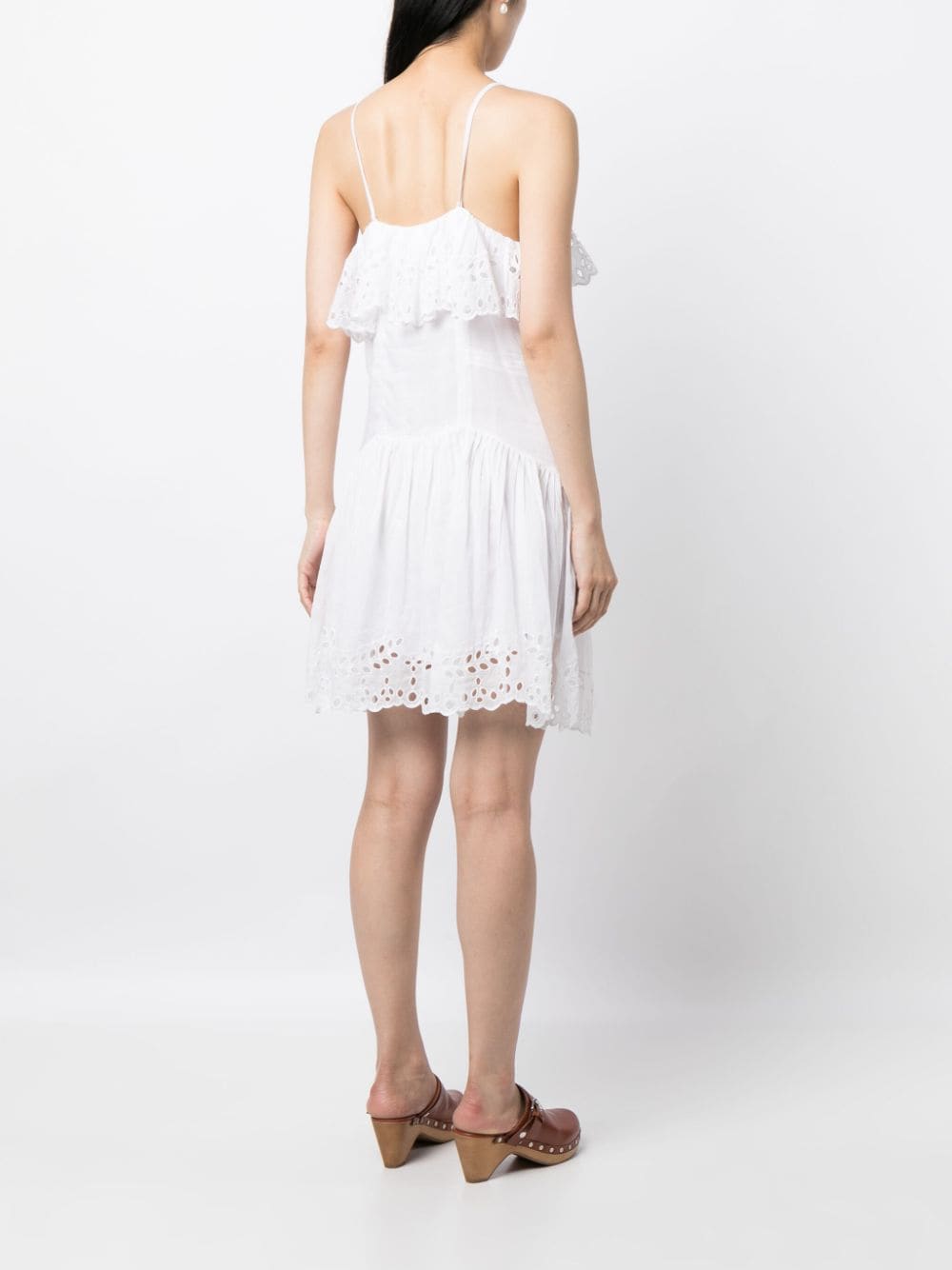 Shop Isabel Marant Keoly Broderie-anglaise Cotton Dress In White