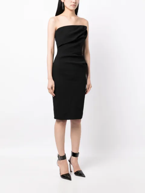 Maticevski bandeau pencil dress DR5136BK - 2