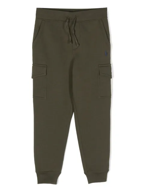 POLO RALPH LAUREN KIDS Polo Pony cotton blend track pants 