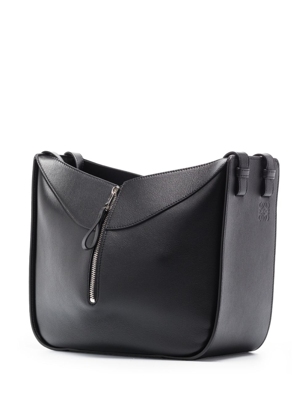 Shop Loewe Black Hammock Small Leather Shoulder Bag In Schwarz