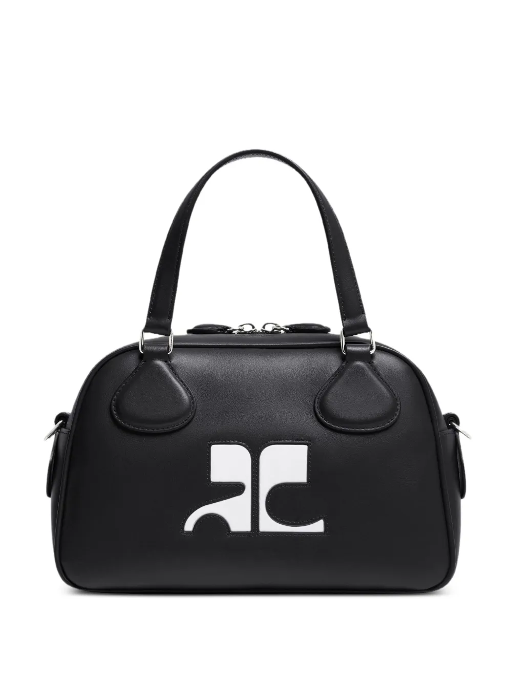 Courrèges Reedition leather bowling bag