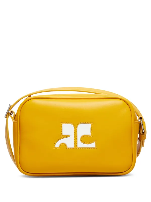 Courreges クレージュ Reedition Camera Bag ショルダーカメラバッグ  イエロー Courreges クレージュ Reedition Camera Bag ショルダーカメラバッグ