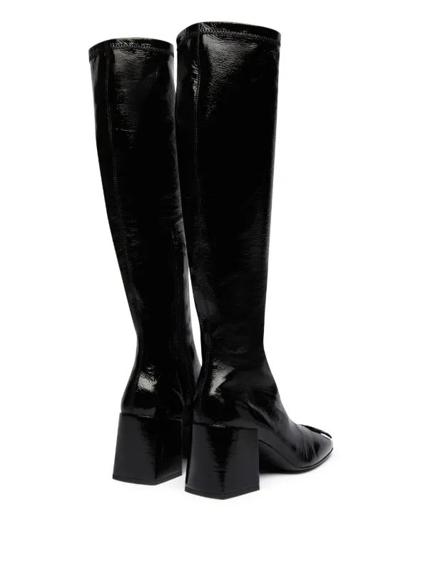 Courrèges Reedition AC Vinyl Boots | Black | FARFETCH TR
