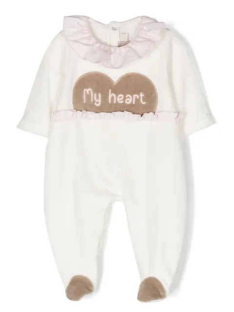 La Stupenderia slogan-embroidered cotton pyjamas