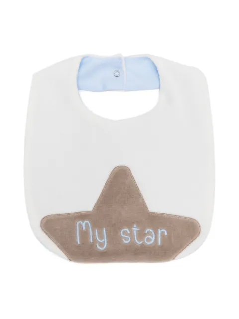 La Stupenderia embroidered-design cotton bib