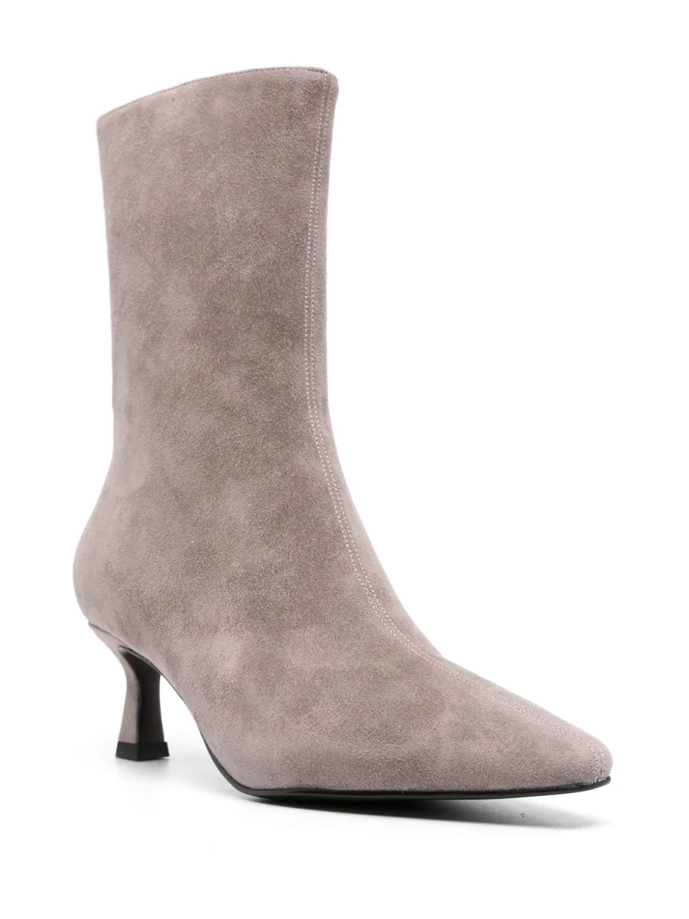 Coccinelle 57mm zipped suede ankle boots - Grijs