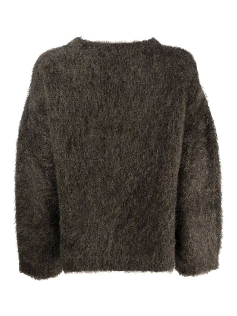 Gentry Portofino textured mohair-blend jumper - Bruin