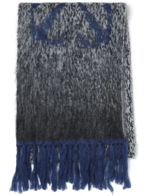 Off-White mohair-blend scarf