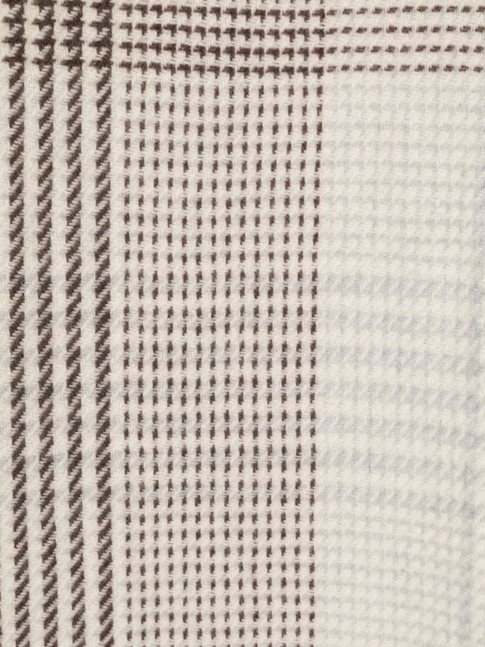 Eleventy check-pattern cashmere scarf - Beige