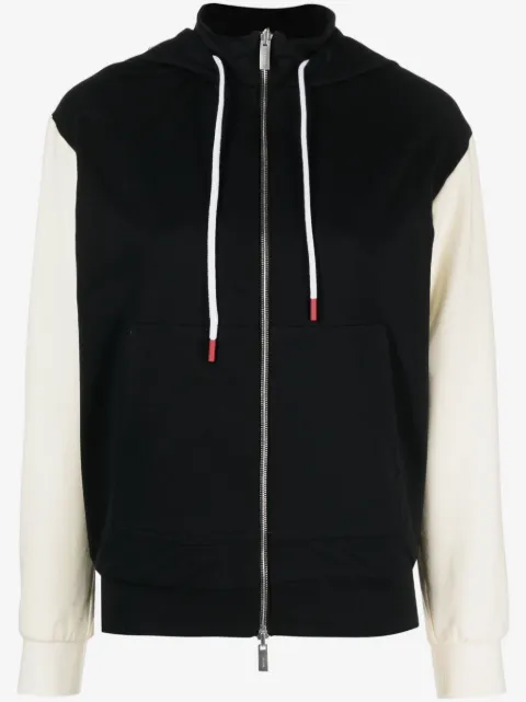 Kiton hoodie stretch con cordones en la pretina