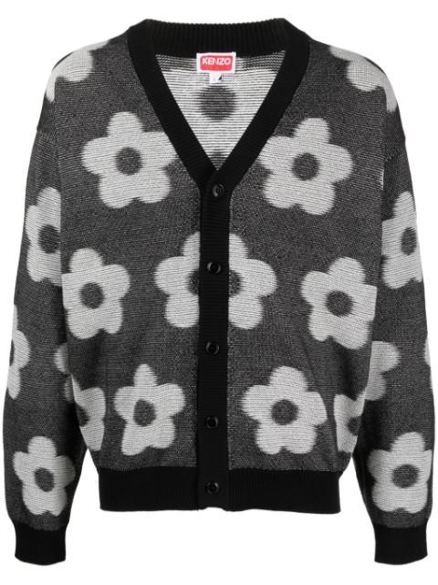 Kenzo Boke Flower-motif cotton cardigan Men