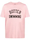 Botter flocked-logo organic cotton T-shirt - Pink