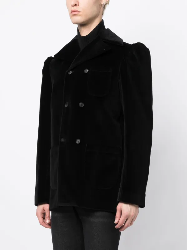 EGONlab. double-breasted Velvet Blazer - Farfetch