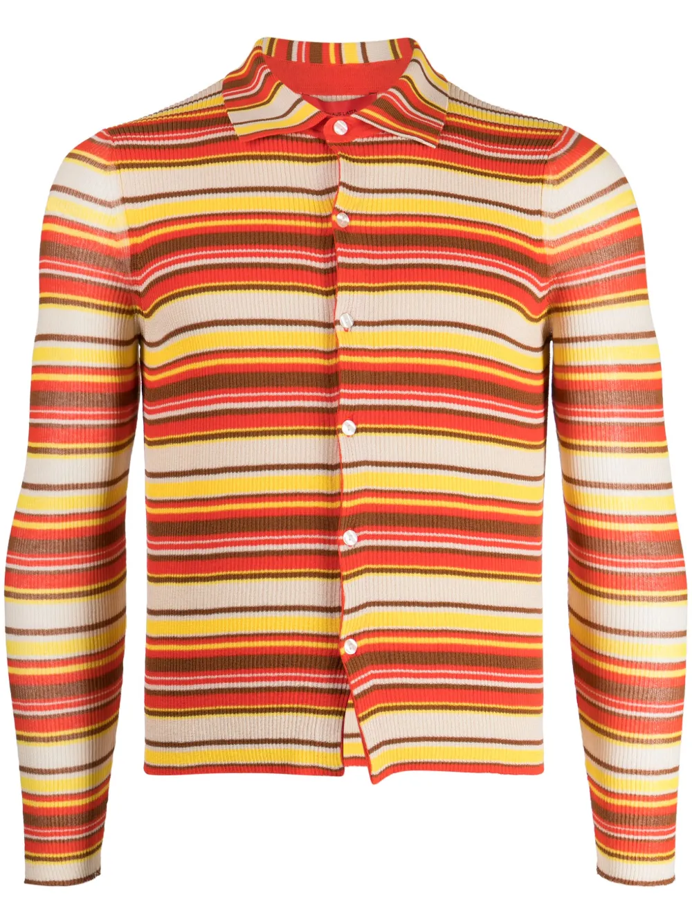 Eckhaus Latta - Club striped ribbed-knit shirt