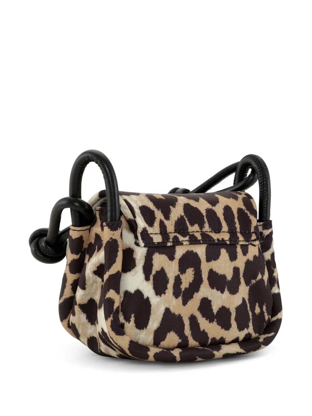 GANNI Tas met dierenprint Beige