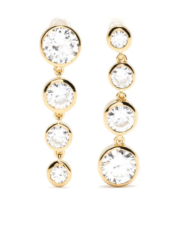 Completedworks Crystal-embellished Drop Earrings in Gold