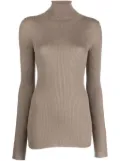 Wild Cashmere ribbed-knit roll-neck jumper - Neutrals